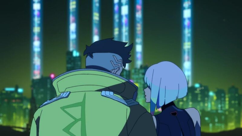 「サイバーパンク エッジランナーズ」第7話のデイビッドとルーシー