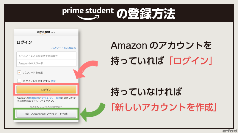 Prime Student（プライムスチューデント）の登録方法